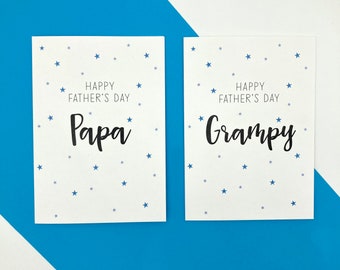 Personalised Fathers Day Card, personalised card, handmade, dad daddy papa dada baba grandad opa dada step dad stepdad grampy gramps pops