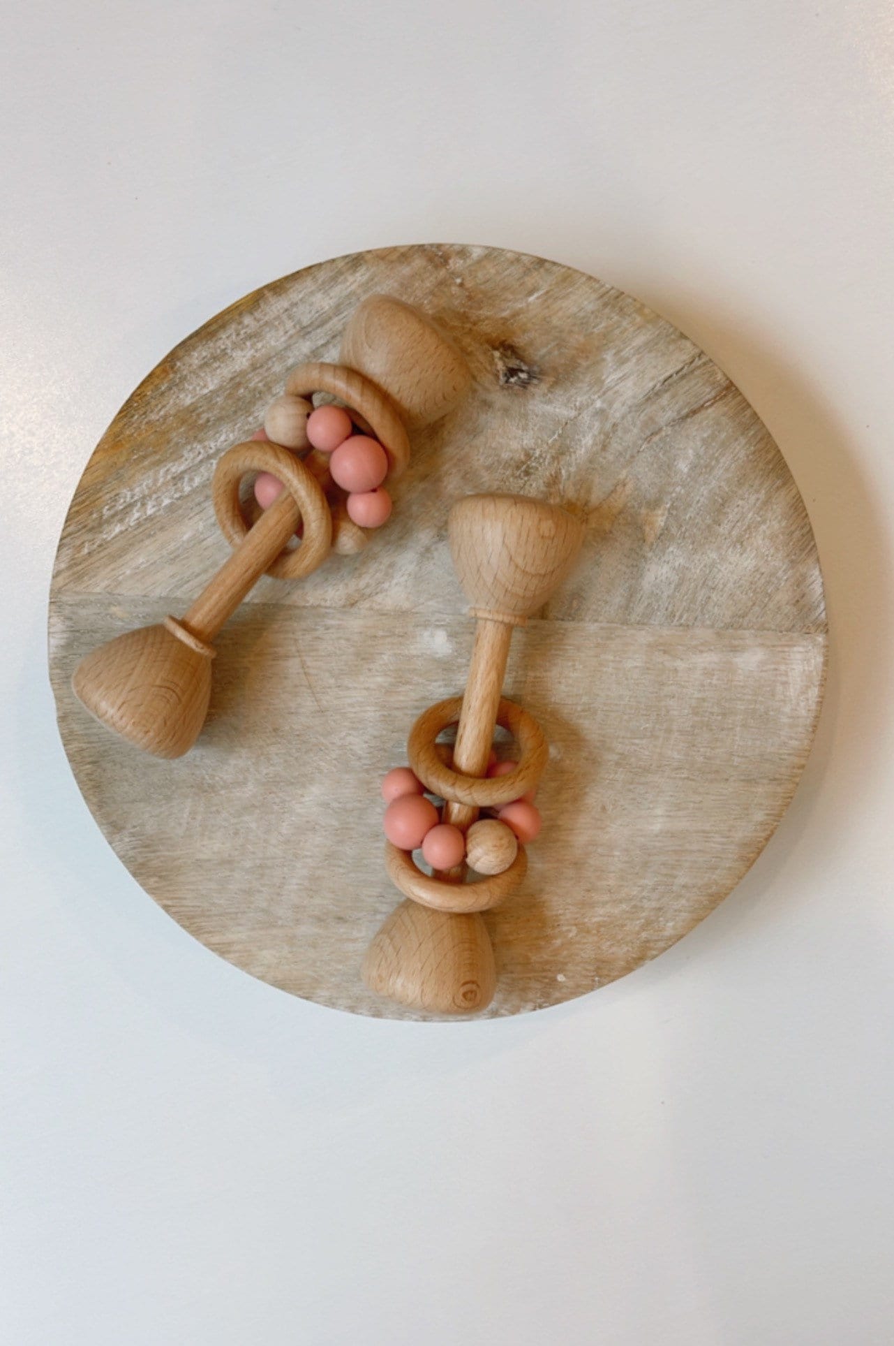 Pink Wooden Rattle
