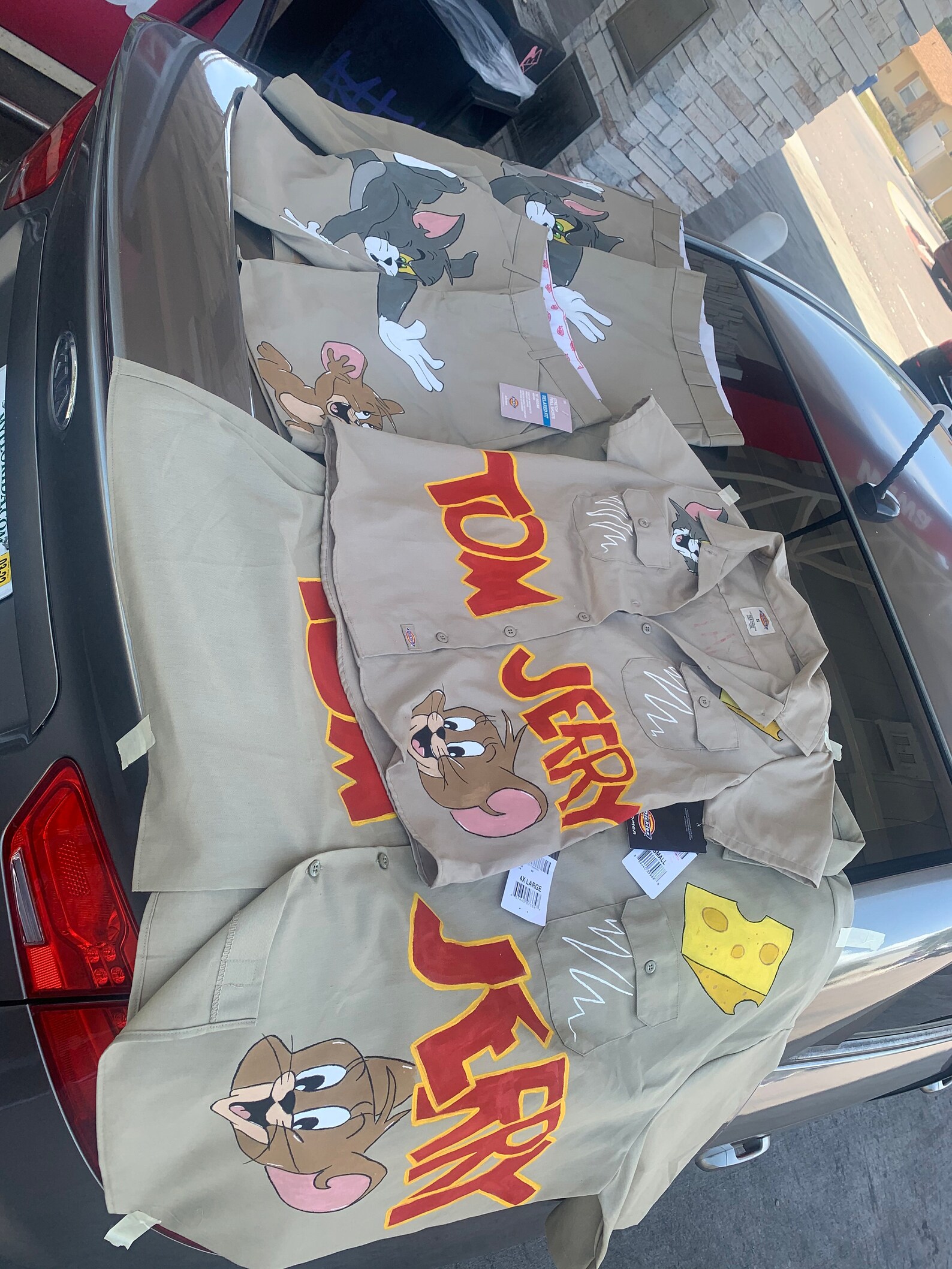 custom painted dickies