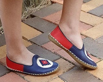 2 Colors! Handmade Soft Leather Shoes,Oxford Ladies Shoes,Flat Slip-on+Wrist Bag,Loafers,Wedding Gifts,Boho,Bridal Shower Gift,Wedding Gifts