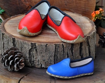 Children's Shoes, Unisex Blue Sandals, Red Flats for Girls, Handmade Loafers,Wedding Shoes,Healthy Shoes for Kids,Baby Showers, Kids Gifts,