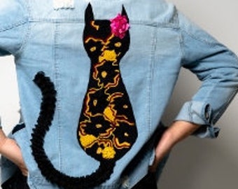 Handmade applique for jacket