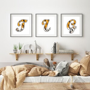 Tigre | Alfabeto | Cartas Digitais | Estampa Animal | Fonte do script