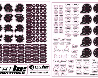 Cube Controls Custom Sticker Sheet GLOW in the dark version