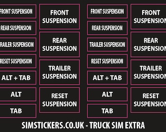 BLACK CUSTOM Stickers for Truck Simulator ET2