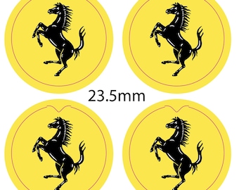 Pokorynri FGT Ferrari logo stickers - Gloss