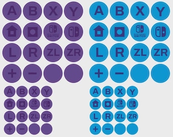 2x Custom Arcade sticker buttons