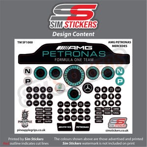 Sim Racing Wheel Logos Thrustmaster SF1000 Wheel Stickers for Car Simulator | Iracing Decals ...