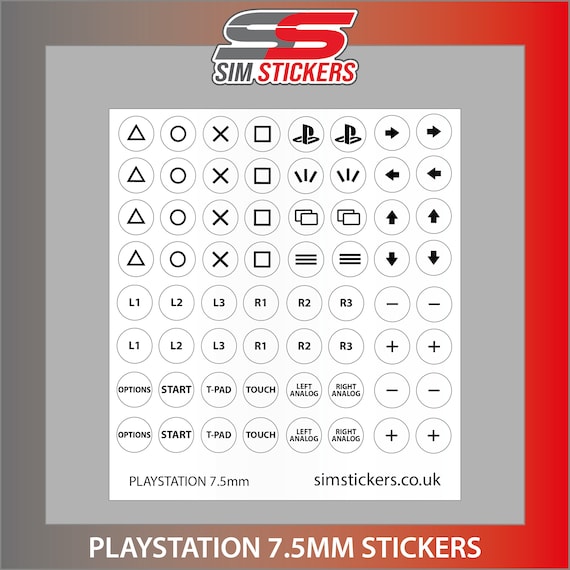 Poverty Button Stickers FANETEC 10MM STICKERS For Car Sim Racing Button ...