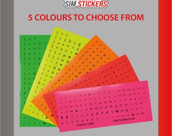 FLUORESCENT Fanatec 10mm Stickers for Simulator Wheel/Button Box VARIOUS COLOURS