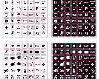 PE PCP Button stickers