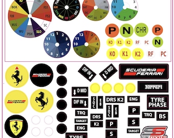 Custom Ferrari 2024 Conspit PW1 Stickers