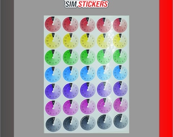 Liongp Sim Racing Stickers for Button Box, Neon UV Fluorescent Stickers ...