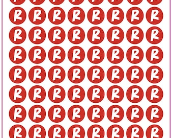 Custom 7mm Stickers