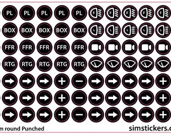 Custom 8.5mm Sticker Set
