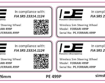 Custom FIA stickers Pokornyi 499P