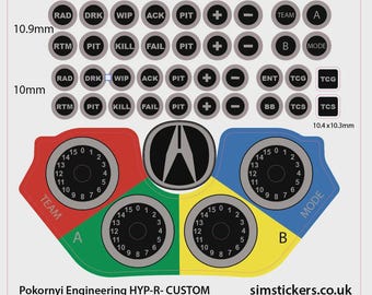 Custom Stickers Pokornyi Engineering HYP-R ACURA