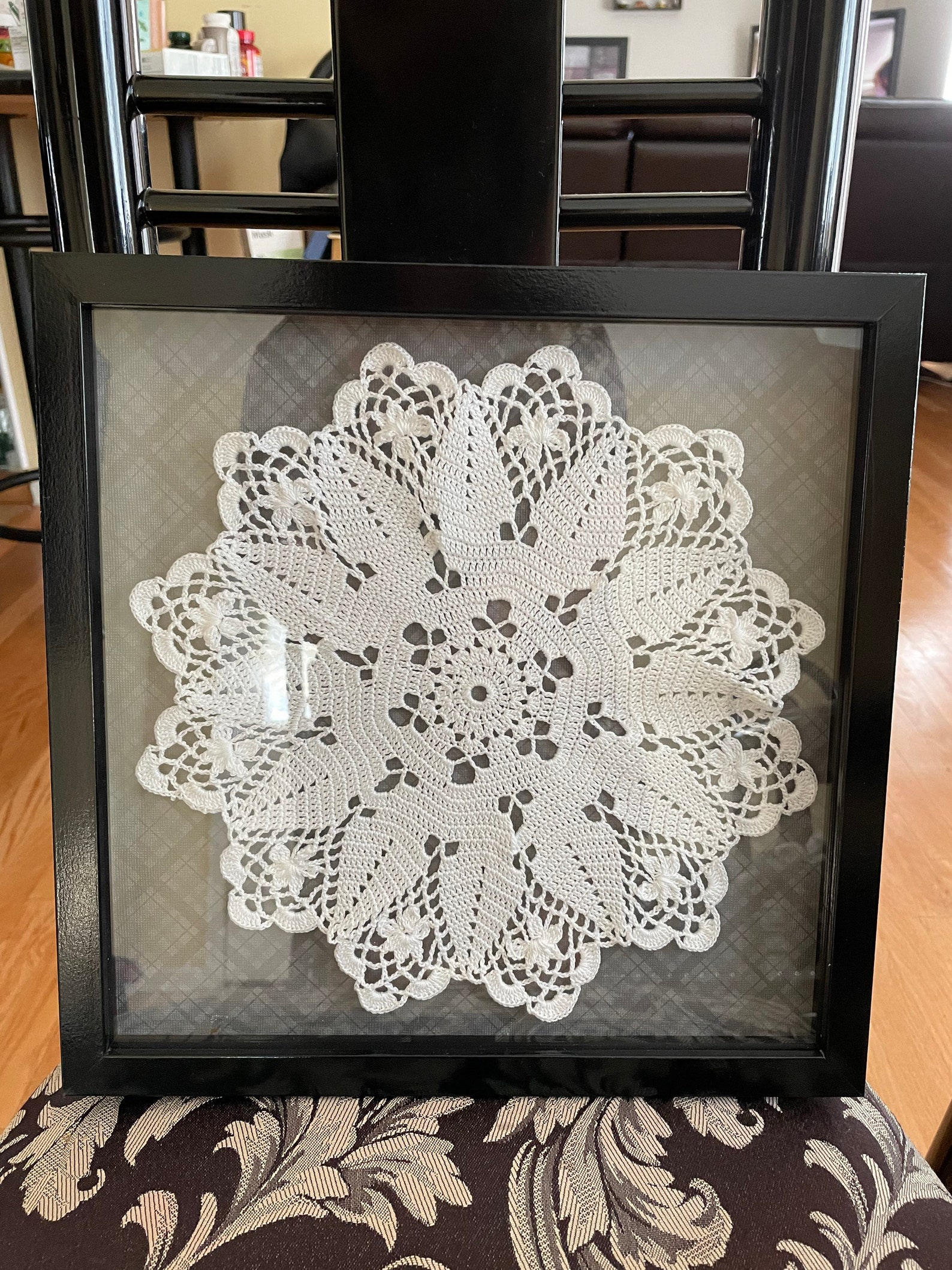 Unique and Handmade Doily Shadow Box Etsy UK