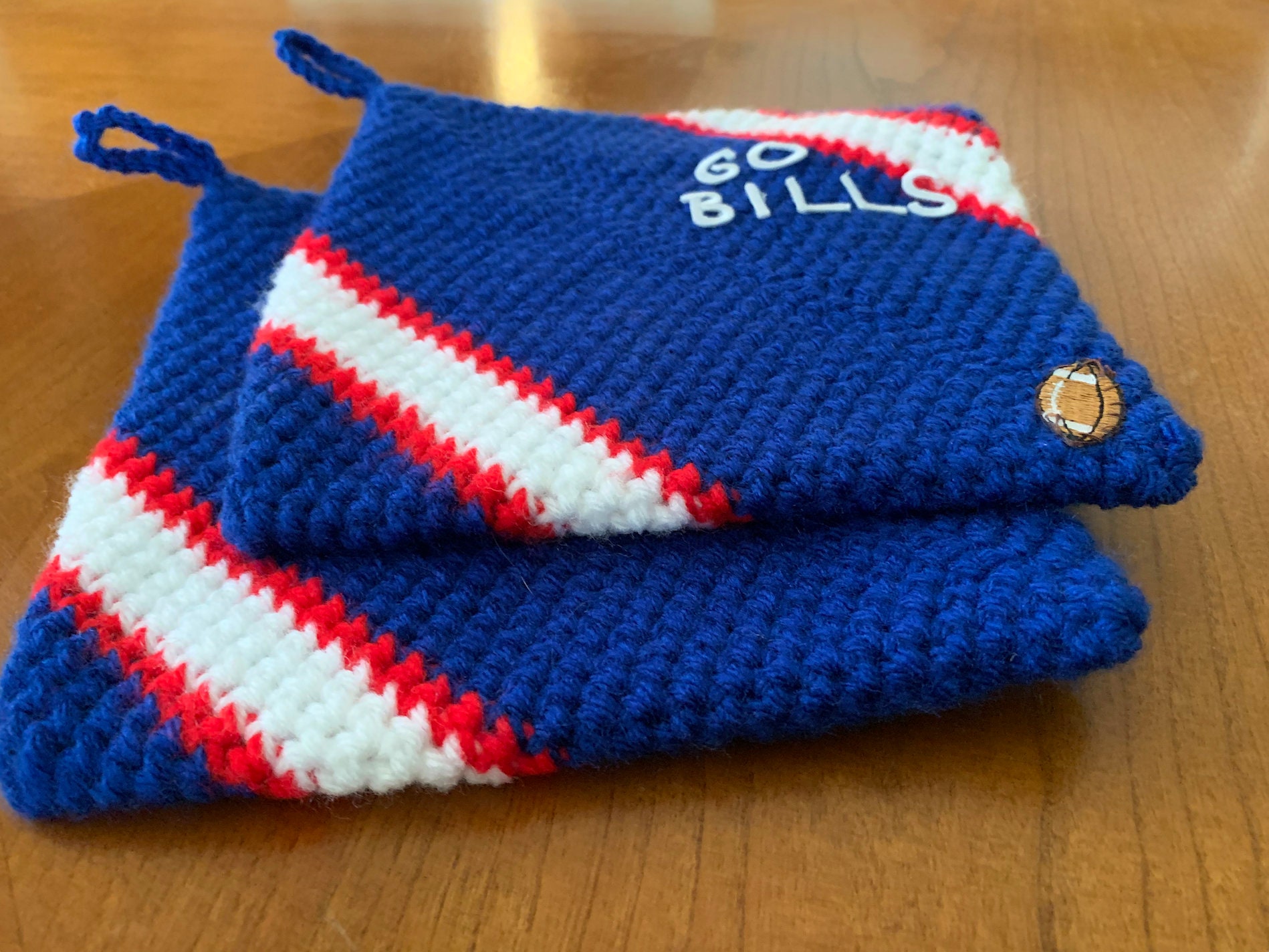 Thick Crocheted Pot Holders, Hot Pads, Handmade Pot Holders, Knitted