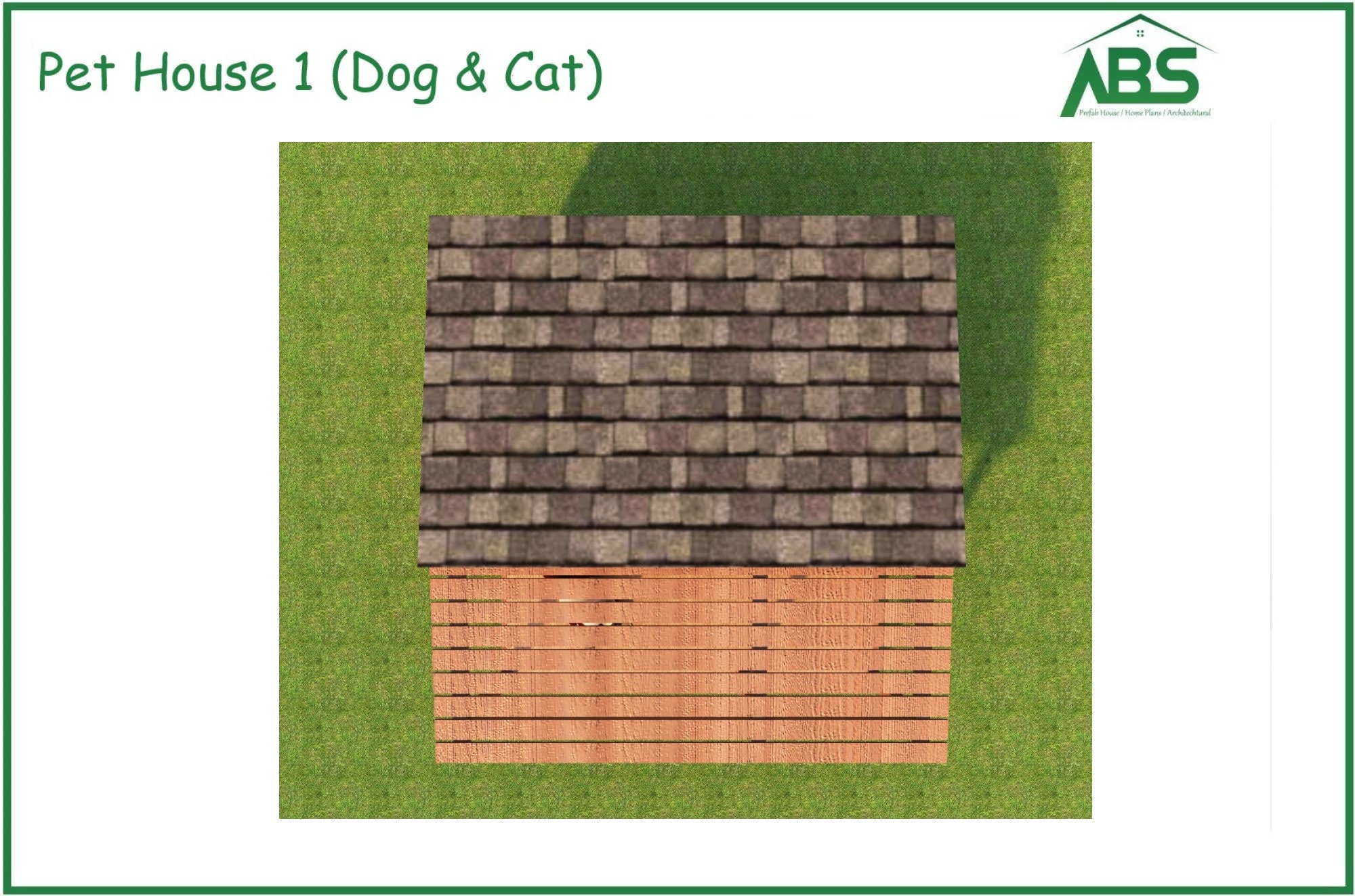 Large Dog Kennel With Porch Plans Pet House Build Plans Dog Etsy