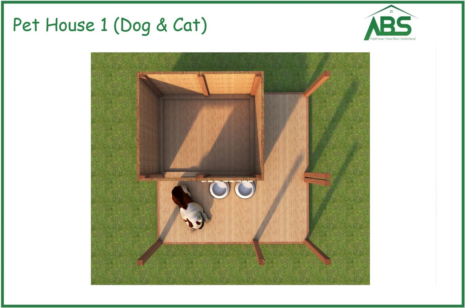 Large Dog Kennel With Porch Plans Pet House Build Plans Dog Etsy