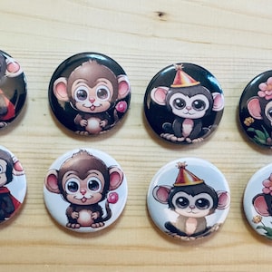 Button pins-button magnets-