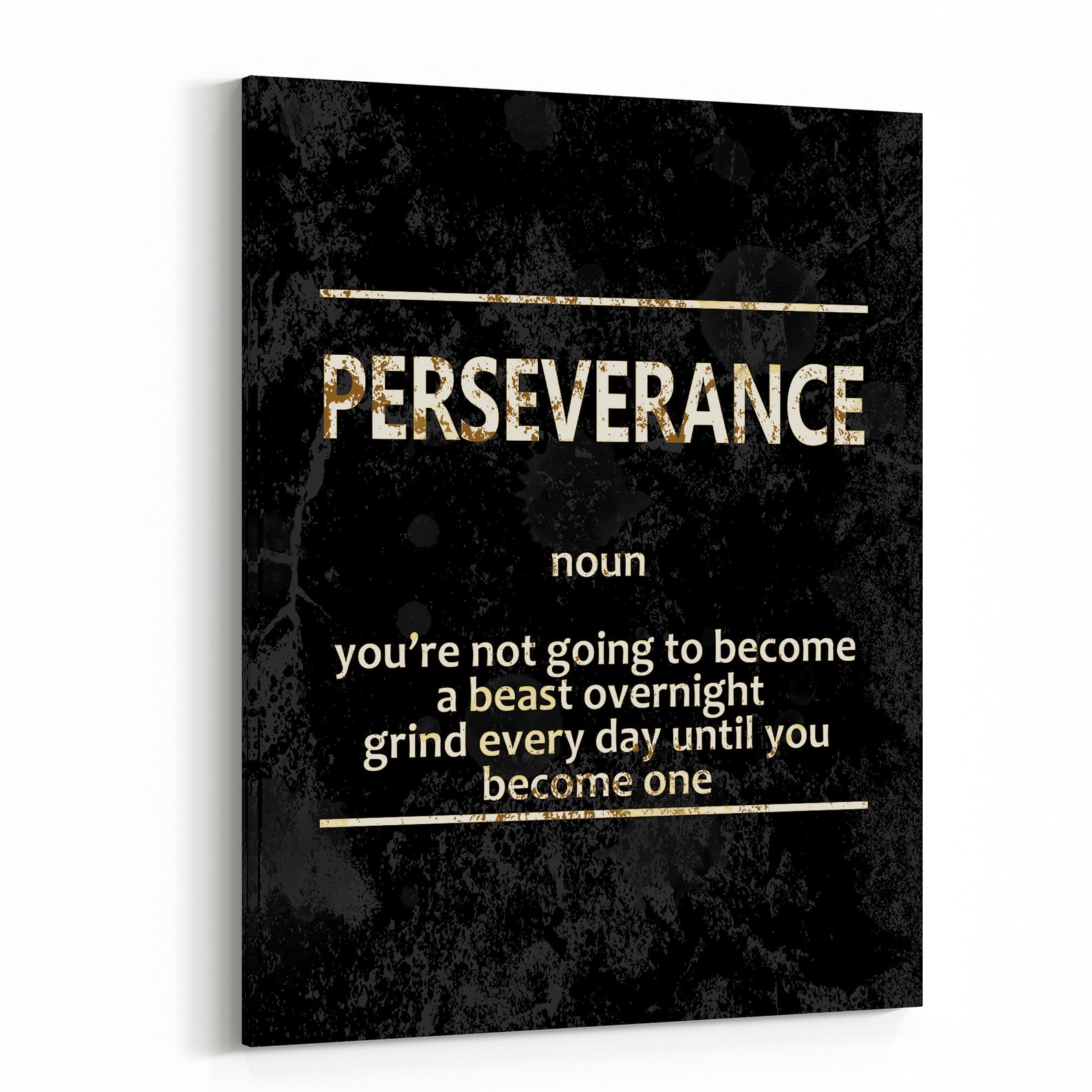 Perseverance Motivation Wall Art Canvas Print Poster Office Etsy
