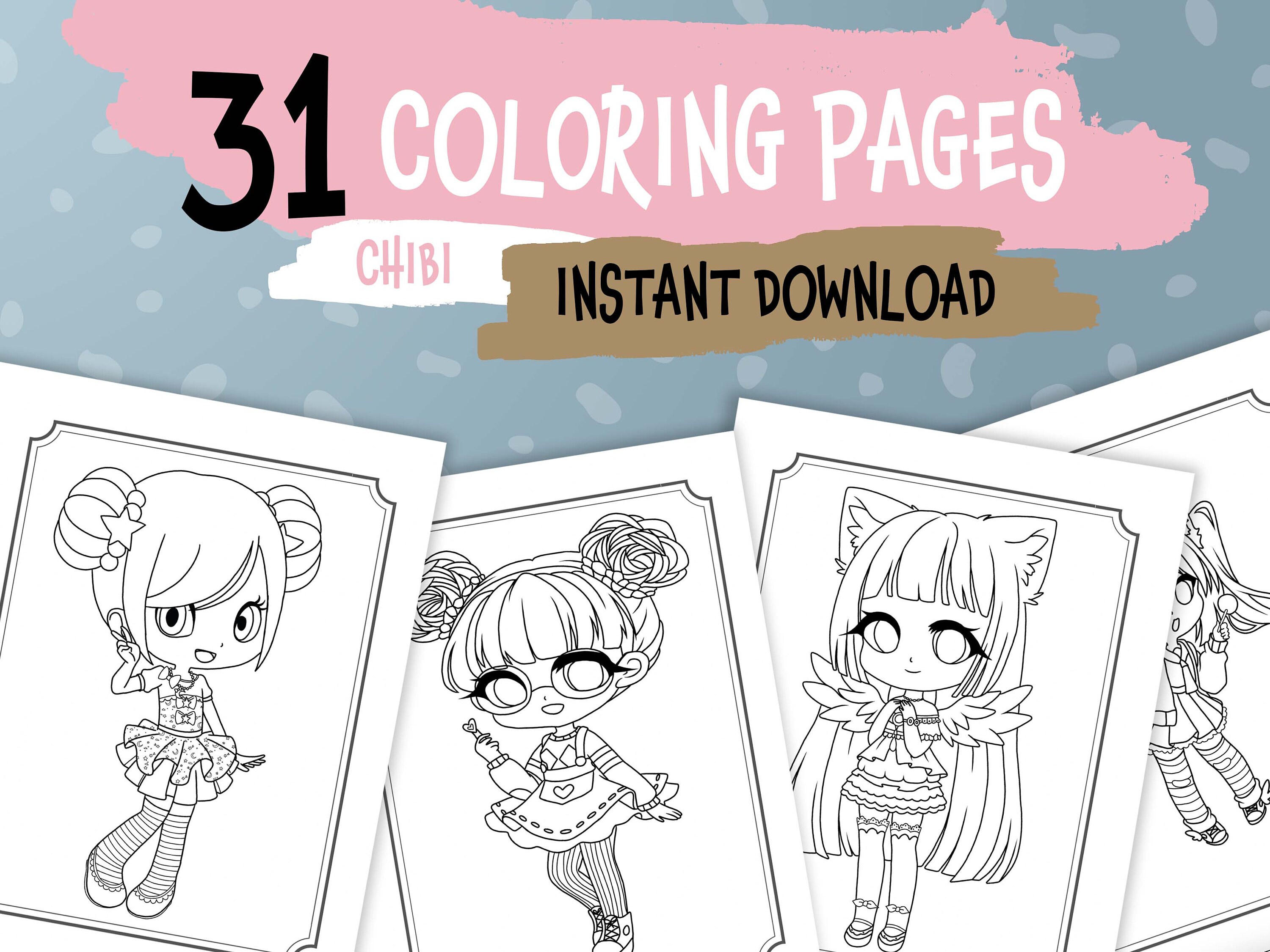  870 Collections Kawaii Coloring Pages Anime Best