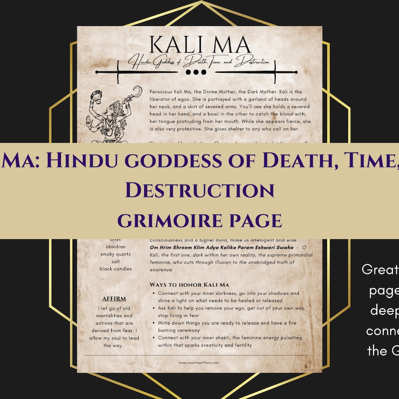 Kali Ma.pdf Kali Ma - Etsy