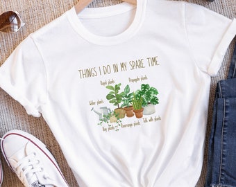Plant Lover T-Shirt, Botanical Garden Design, Gardening Tee