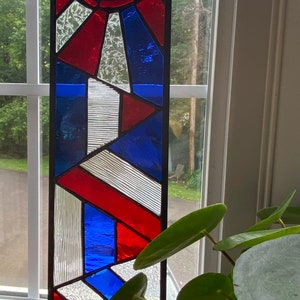 Custom Art Deco stained glass stained glass design, handmade, handcrafted