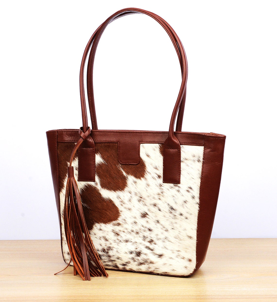 Cowhide Tote Bag for Women Real Cowhide Pony Hair /Fur Leather Etsy