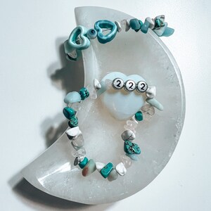 Custom Crystal Bracelet - Teal Set