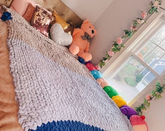 Custom Chunky Knit Blanket