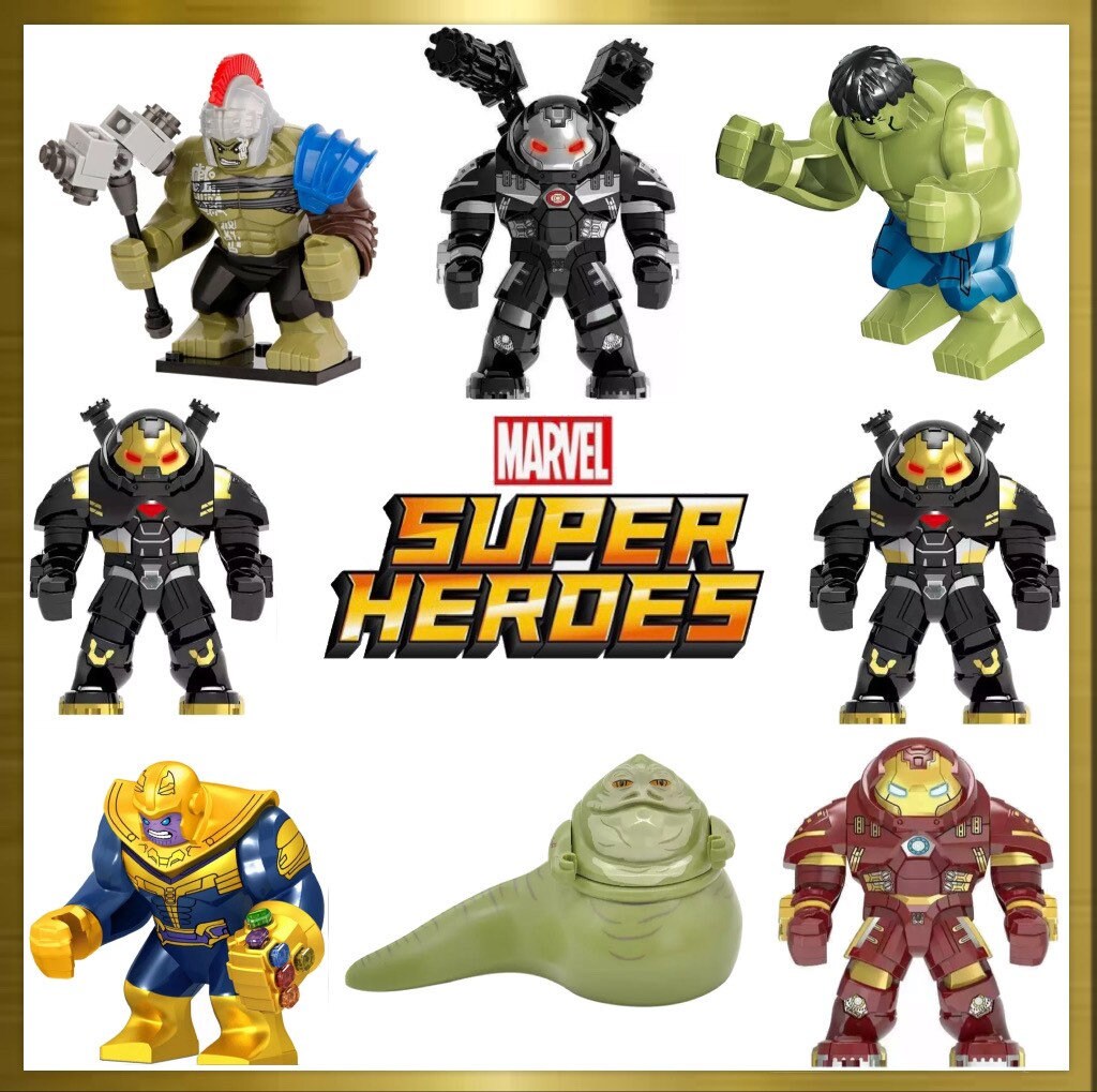 Marvel giant custom Lego big mini figures iron man hulk buster Etsy