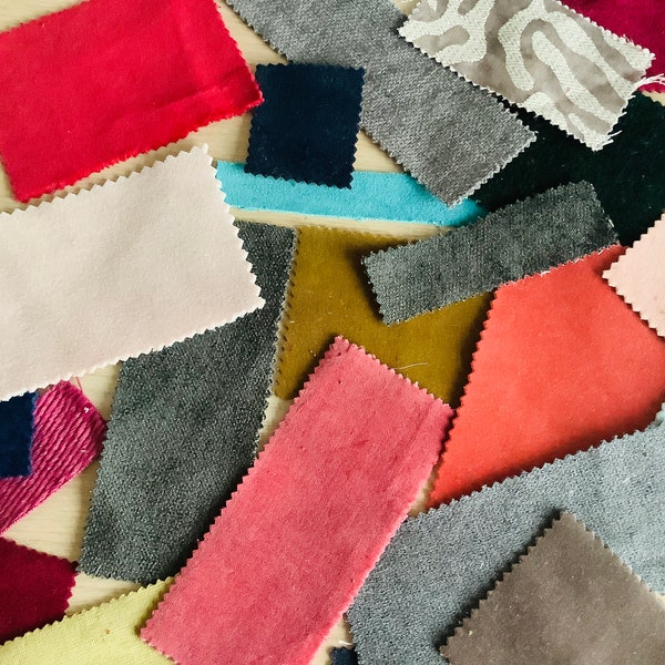 30+ velvet pieces, scraps, snippets, grab bag, slow stitching, junk journal embellishment, inspiration pack, recycled offcuts