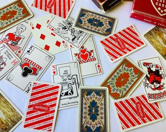 Vintage Playing Cards Ephemera: Mixed Set for Junk Journals