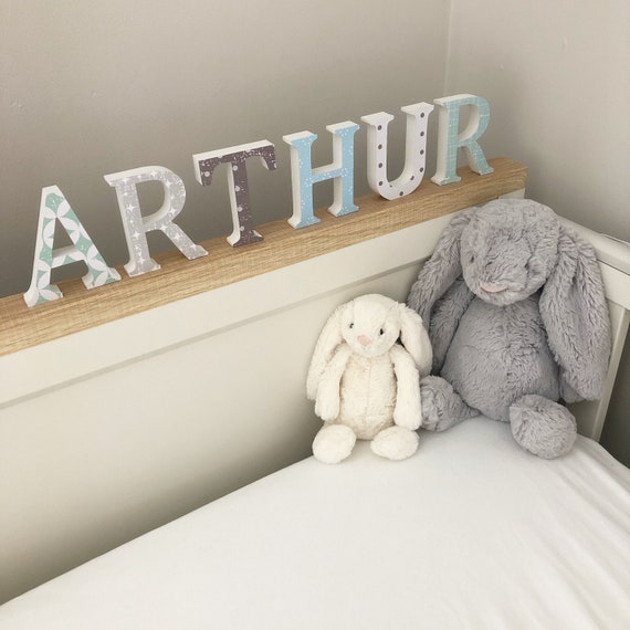 Nursery Wooden Letters Letters for Toy Box Freestanding Etsy