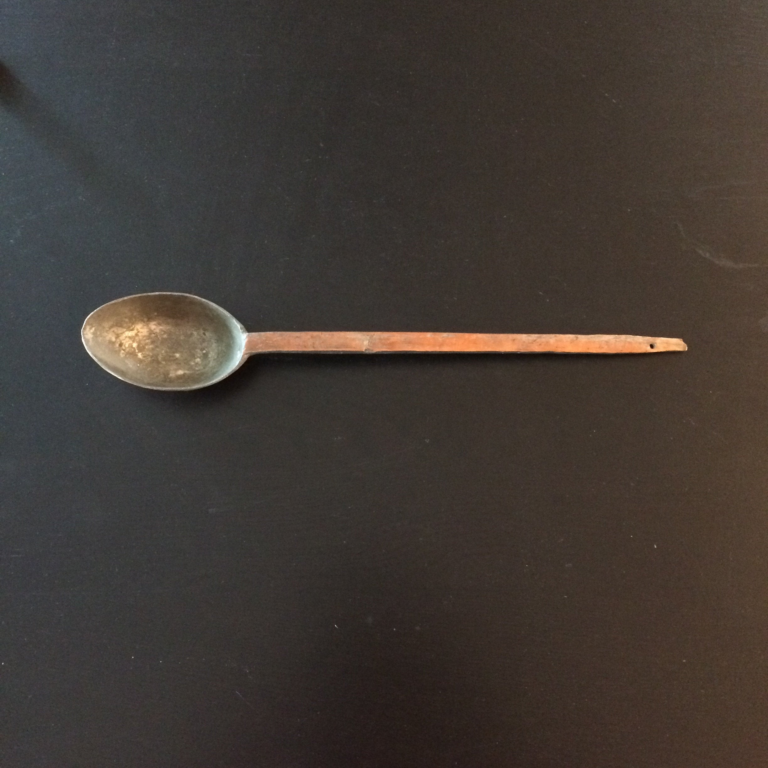 Primitive Rustic Antique Copper Spoon Long Handle Etsy