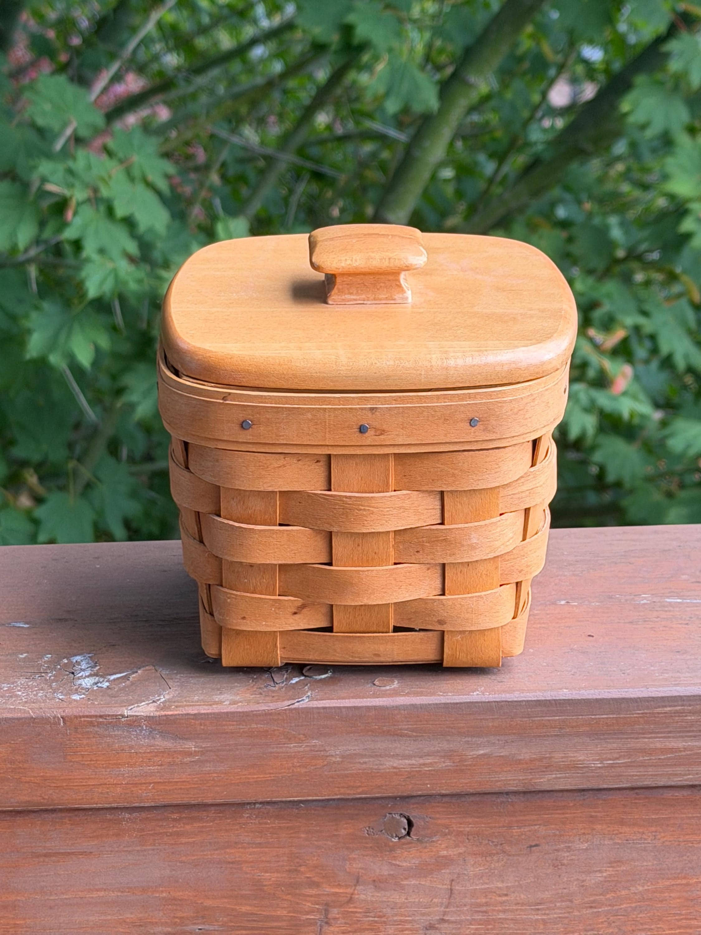 Longaberger Basket Small With Lid - Etsy