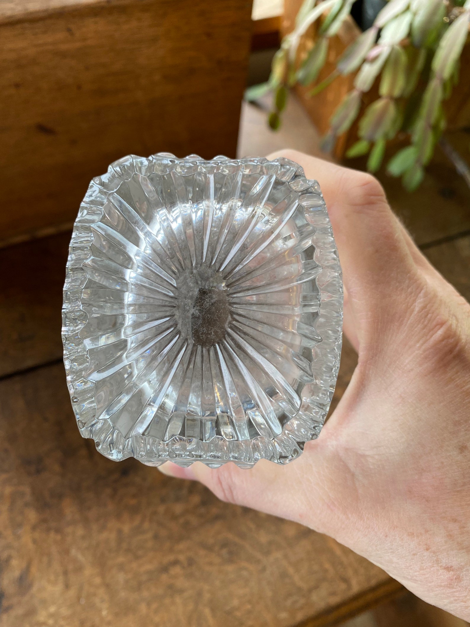 Vintage USSR Over 24 Lead Crystal Vase Etsy