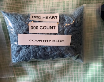 Country Blue vorgeschnittenes Garn für Bügelhaken