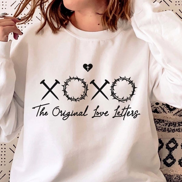 love letter paper design pdf XOXO Svg Christian Easter svg Crown of Thorns, The Original Love Letters, Religious shirt, cricut file, Sublimation png