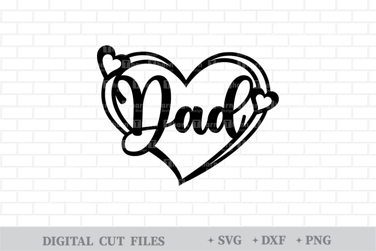 Download Love Dad Cake Topper SVG Father's Day and Birthday design | Etsy