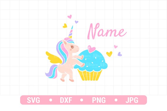 Unicorn Svg Cupcake Svg Unicorn Birthday Svg Birthday Kids Svg | Etsy