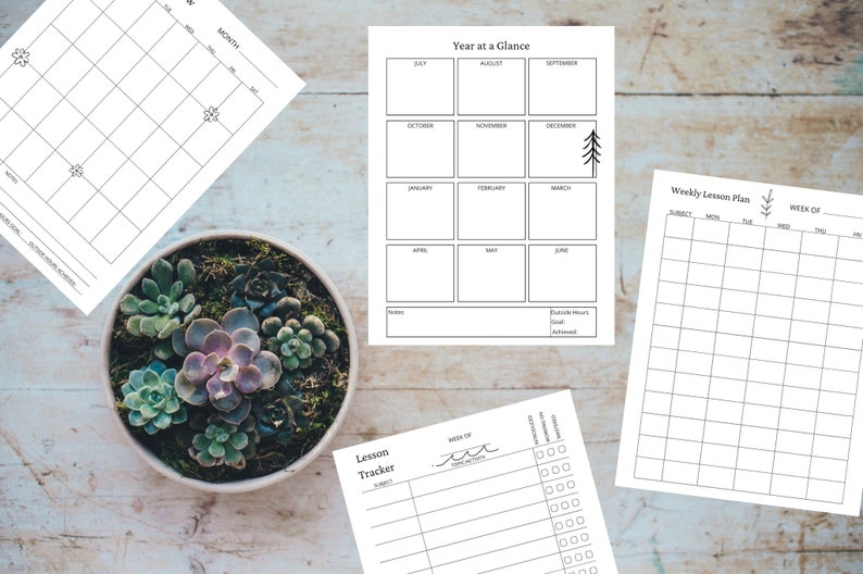 Homeschool Planner Printable Homeschool Daily Planner Homeschool Schedule PDF Homeschool Weekly Planner Homeschool Attendance Record image 4