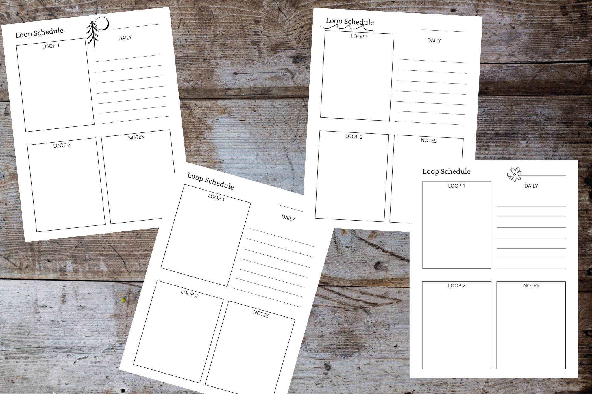 Homeschool Loop Schedule - Loop Schedule Printable - Homeschool ...