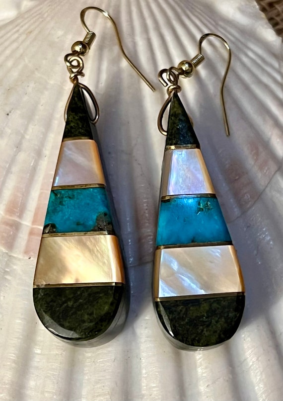 Vintage handmade Native American earrings