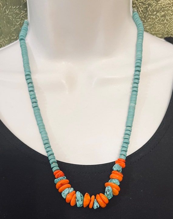 Vintage Native American Turquoise, Howlite, Coral 