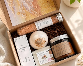 Cofanetto regalo Spa per lei: pacchetto per la cura di sé, regalo antistress, regalo di amicizia, cofanetto regalo Hygge, cofanetto per la cura di sé per la salute mentale, regalo di relax
